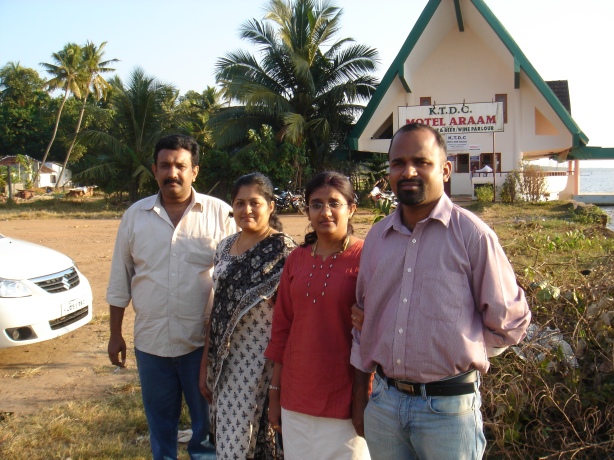 rajesh, his wife Viji, me and Vijith