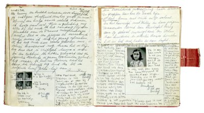 A page from Anne Frank's diary.